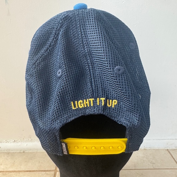 First Star Bright Blue Yellow Mens GONGSHOW Hockey Hat - Picture 3 of 3